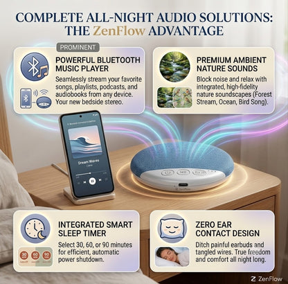 Bluetooth Pillow Speaker for Sleeping